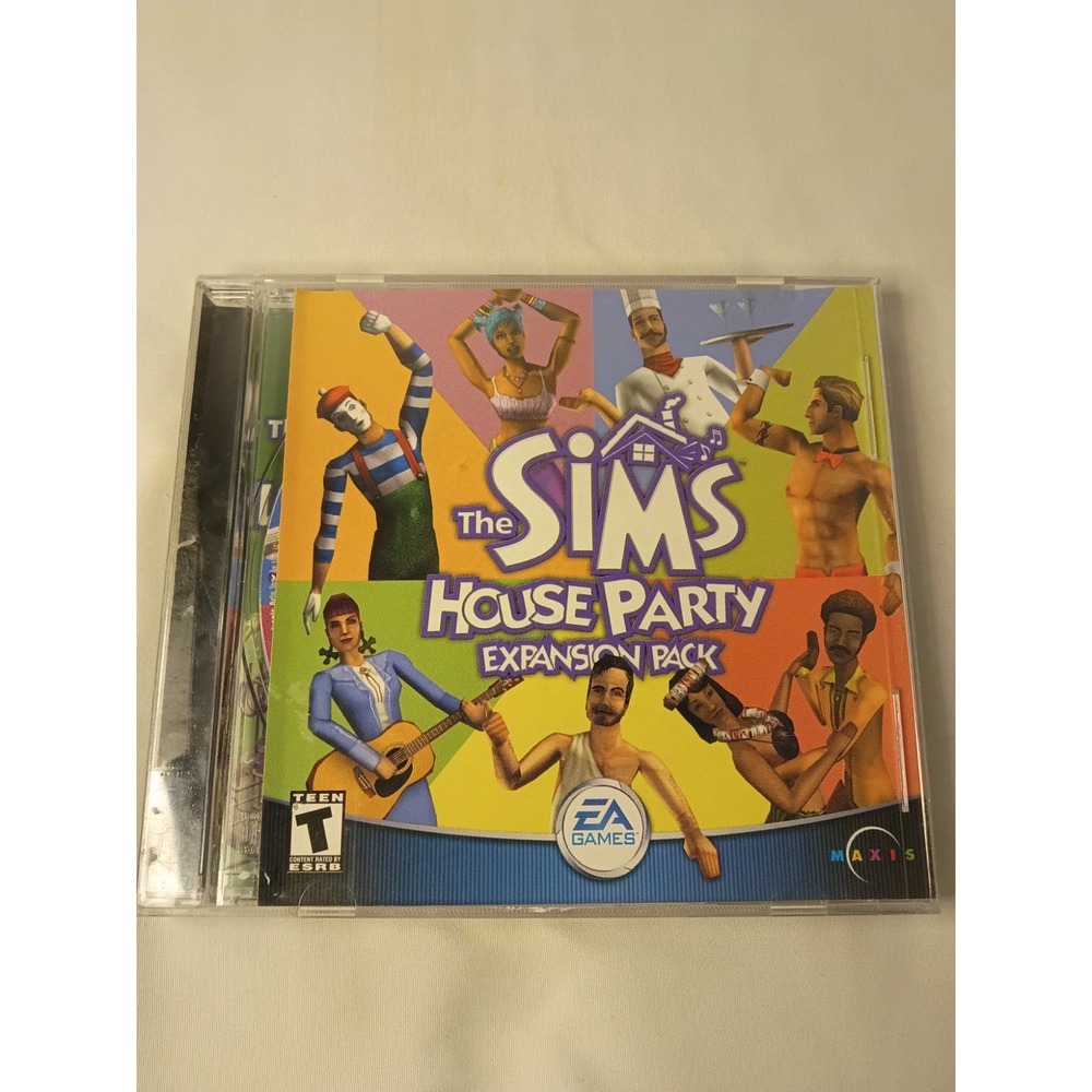 The Sims: House Party Expansion Pack (PC CD-ROM) Jewel CIB COMPLETE